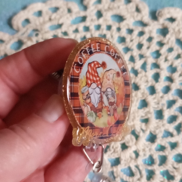 Coffee Coffee Gnome Keychain - Picture 8 of 8